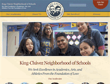 Tablet Screenshot of kingchavez.org